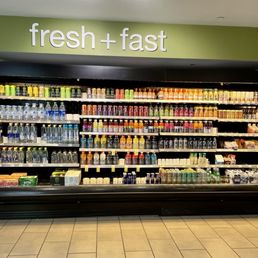 a refrigerated section of a grocery store