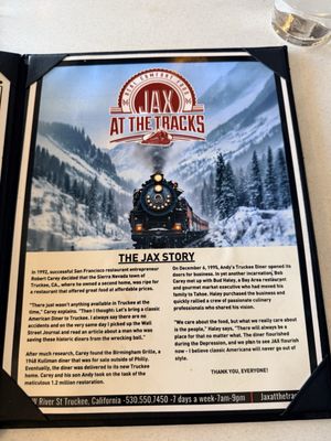Menu photo 7 Jax At The Tracks Truckee, CA Menu photo 7 Jax At The Tracks Truckee, CA