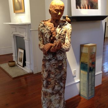 Carol Robinson Gallery - Lisa "Tinka" Jordy, stoneware sculpture entitled "Sanctuary", 60 inches tall - Art Galleries Near Me - New Orleans, Louisiana Carol Robinson Gallery - Lisa "Tinka" Jordy, stoneware sculpture entitled "Sanctuary", 60 inches tall - Art Galleries Near Me - New Orleans, Louisiana