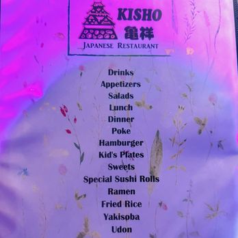 Kisho Japanese Restaurant - Menu - Sushi Bars Near Me - Valencia, California Kisho Japanese Restaurant - Menu - Sushi Bars Near Me - Valencia, California