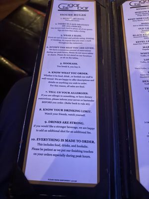 Menu photo 2 The Cigar Bar Snellville, GA Menu photo 2 The Cigar Bar Snellville, GA