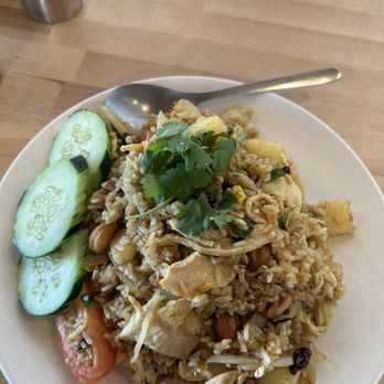 Charm Thai Kitchen - Pineapple Fried Rice with Chicken - Thai Near Me - Phoenix, Oregon