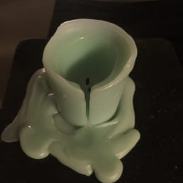 Bought this yesterday, this is what it looks like after 60mins: completely hollow, split and melted out! Cheaply made. Bought this yesterday, this is what it looks like after 60mins: completely hollow, split and melted out! Cheaply made.