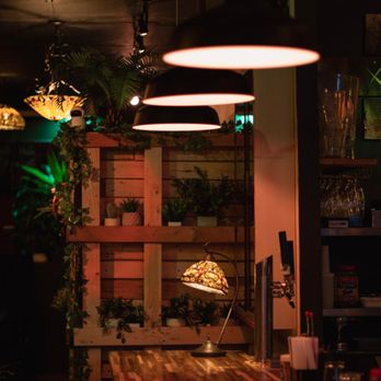 Urbanista - a bar with wooden tables and hanging lights - Cocktail Bars Near Me - Montreal, Quebec Urbanista - a bar with wooden tables and hanging lights - Cocktail Bars Near Me - Montreal, Quebec