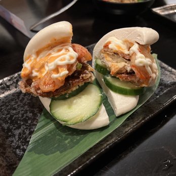 Sato Ramen House - Soft shell crab bao with kimchi slaw - Ramen Near Me - Pasadena, California Sato Ramen House - Soft shell crab bao with kimchi slaw - Ramen Near Me - Pasadena, California