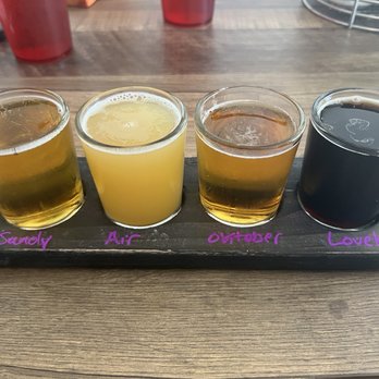 Grand Strand Brewing - Beer flight - American Near Me - Myrtle Beach, South Carolina Grand Strand Brewing - Beer flight - American Near Me - Myrtle Beach, South Carolina