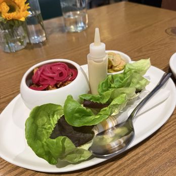 Restaurant Constance - Chicken lettuce wraps - New American Near Me - Charlotte, North Carolina