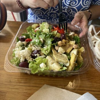 Snarf's Sandwiches - Greek "flavor poppn' " Salad - Sandwiches Near Me - Austin, Texas Snarf's Sandwiches - Greek "flavor poppn' " Salad - Sandwiches Near Me - Austin, Texas