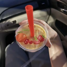So good! You can taste actual fruit. I got the strawberry, mango, pomegranate smoothie. Definitely recommend. Place looks super clean too So good! You can taste actual fruit. I got the strawberry, mango, pomegranate smoothie. Definitely recommend. Place looks super clean too