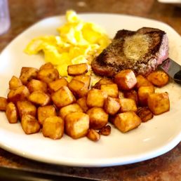 Top Sirloin Steak and Eggs Combo Top Sirloin Steak and Eggs Combo