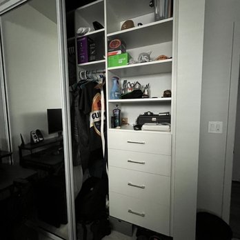 Inspired Closets Hawaii - One of our other custom closets in the smaller bedroom - Interior Design Near Me - Honolulu, Hawaii