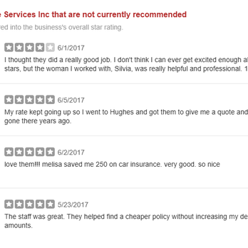 Hughes Insurance Services Inc - This shows the positive reviews that we have received from real customers that Yelp has censored. - Home & Rental Insurance Near Me - Bradenton, Florida Hughes Insurance Services Inc - This shows the positive reviews that we have received from real customers that Yelp has censored. - Home & Rental Insurance Near Me - Bradenton, Florida