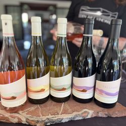 Eden Rift Vineyards - Rose of Pinot, Pinot Gris Chardonnay Pinot Noir and petit Shiraz for our tasting