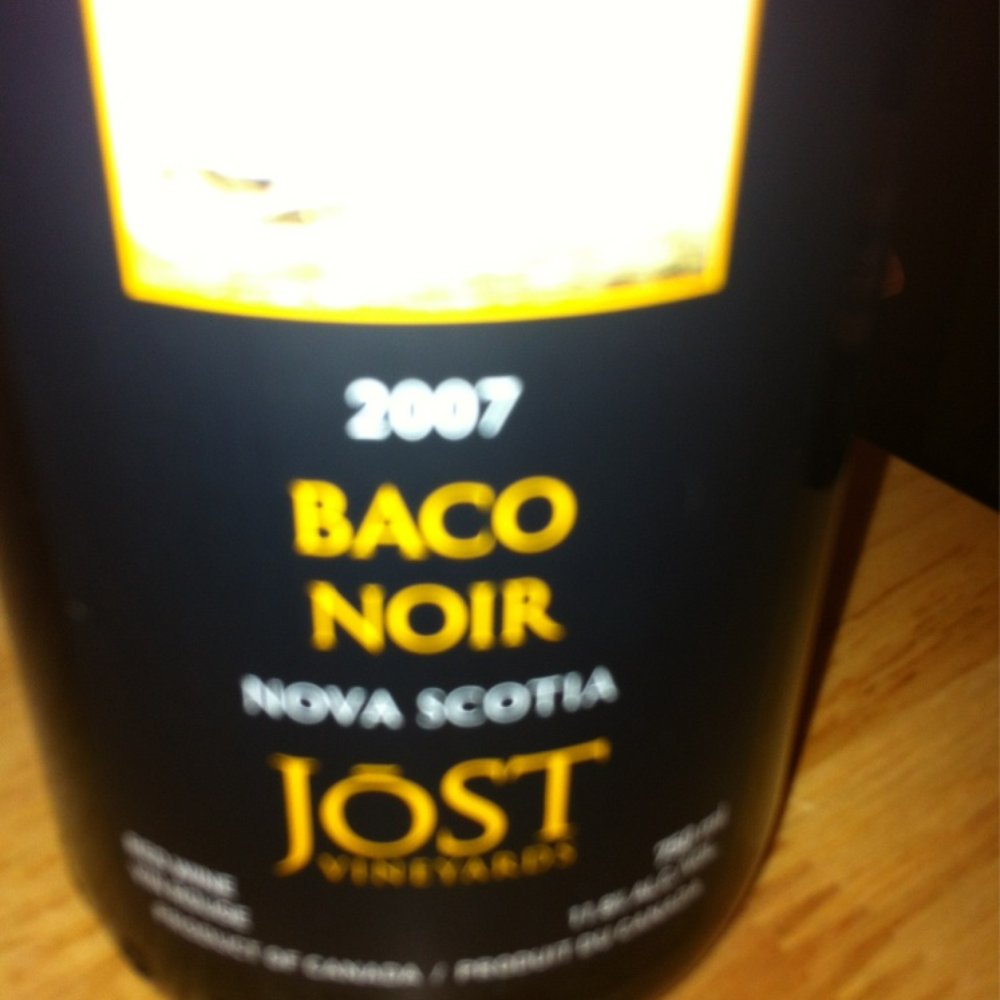 Jost Vineyards - a closeup of a bottle of wine - Wineries Near Me - Malagash, Nova Scotia