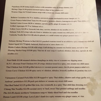 Rickshaw - Menu as of Dec 2017 - Asian Fusion Near Me - Ketchum, Idaho