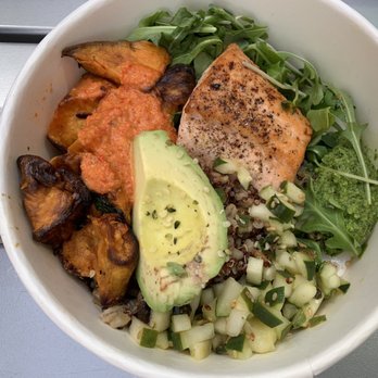 Flower Child - Mother Earth with salmon - New American Near Me - McLean, Virginia