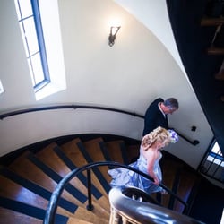 Martinez Masonic Lodge #41 - Beautiful stairs from third floor to downstairs
