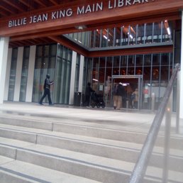 Main entrance of library Main entrance of library