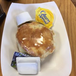 Bayouside D&D - Sausage Egg and cheese biscuit.