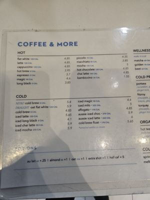 Menu photo 2 Bluestone Lane Garment District Coffee Shop New York, NY
