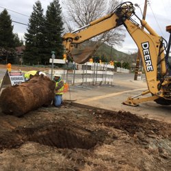 Sebastian - Digging pit to set boxes/vaults.