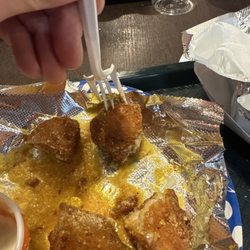 America's Best Wings - Charlotte - They should be renamed to Americas Worst Wings. Chicken was so tough & overdone my fork couldnt even pick it up.