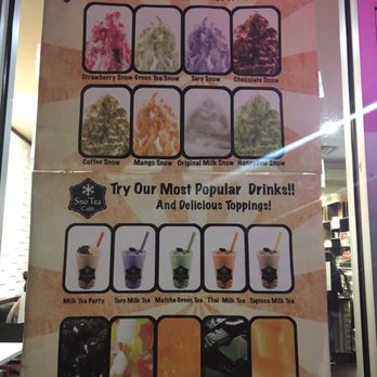 Sno Tea Caffè UCF - Poster outside - Coffee & Tea Near Me - Orlando, Florida