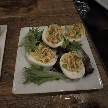 Trident Galley & Raw Bar - Hingham - Smoked Trout Deviled Eggs - Tapas/Small Plates Near Me - Hingham, Massachusetts