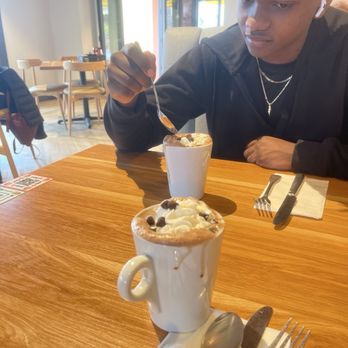 Broken Yolk Cafe - Our delicious hot chocolates - Cafes Near Me - Palm Springs, California