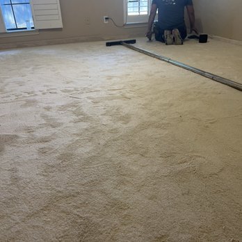Carpet Exchange - Installing carpet in Room #2 - Carpeting Near Me - Dallas, Texas