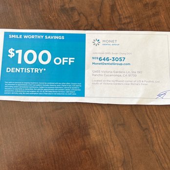 Monet Dental Group - The price we won in the spinning wheel - General Dentistry Near Me - Rancho Cucamonga, California Monet Dental Group - The price we won in the spinning wheel - General Dentistry Near Me - Rancho Cucamonga, California