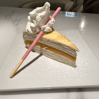 Sushi Nori - Mango Mille Crepe Cake - Sushi Bars Near Me - Seattle, Washington Sushi Nori - Mango Mille Crepe Cake - Sushi Bars Near Me - Seattle, Washington