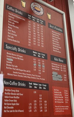 Menu photo 2 Arvy's Coffee Milwaukie, OR