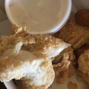 Chicken Express - Pure garbage I threw this trash in the garbage. Who serves ish like this, not one edible strip - Fast Food Near Me - Willow Park, Texas