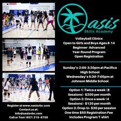 Oasis Volleyball Club - Volleyball Classes Ages 8-14