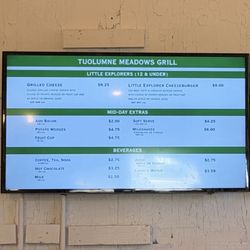 Tuolumne Grill Menu 1of2