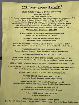 Menu photo 7 Bill's Seafood Restaurant Westbrook, CT Menu photo 7 Bill's Seafood Restaurant Westbrook, CT