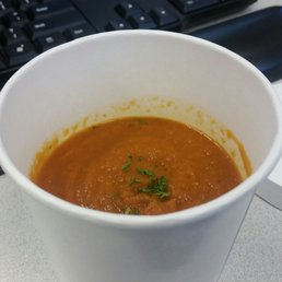 To-go tomato soup.