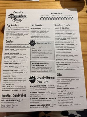 Menu photo 2 P&G's Pamela's Diner Pittsburgh, PA Menu photo 2 P&G's Pamela's Diner Pittsburgh, PA