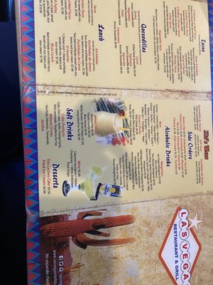 Menu photo 2 Las Vegas Restaurant Baltimore, MD