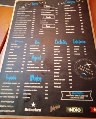 Menu photo 2 Bendita Costilla Playa del Carmen, ROO
