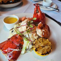 O'Learys Seafood Restaurant - Lobster with a crab risotto