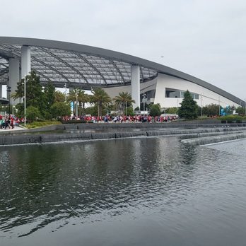 SoFi Stadium - Heart the lake and waterfall. - Stadiums & Arenas Near Me - Inglewood, California SoFi Stadium - Heart the lake and waterfall. - Stadiums & Arenas Near Me - Inglewood, California