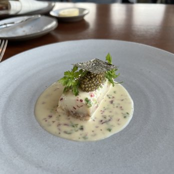 Manhatta - Chef's Tasting Course 4: Dover Sole Caviar | Seaweed Beurne Blanc | Chervil - New American Near Me - New York, New York Manhatta - Chef's Tasting Course 4: Dover Sole Caviar | Seaweed Beurne Blanc | Chervil - New American Near Me - New York, New York