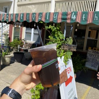 Positively Fourth Street Cafe - Iced Black Coffee Outside Front Of Shop - Bakeries Near Me - Ocean City, New Jersey Positively Fourth Street Cafe - Iced Black Coffee Outside Front Of Shop - Bakeries Near Me - Ocean City, New Jersey