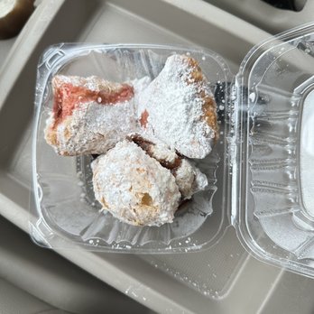 PJ's Coffee - Strawberry, chocolate and plain beignets - Coffee & Tea Near Me - Dallas, Texas PJ's Coffee - Strawberry, chocolate and plain beignets - Coffee & Tea Near Me - Dallas, Texas
