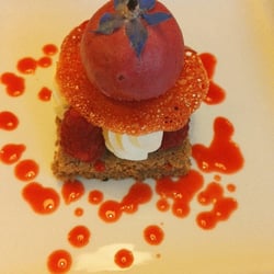 L'Orangerie - Un dessert rafraîchissant et équilibré tant en goût que dans les textures