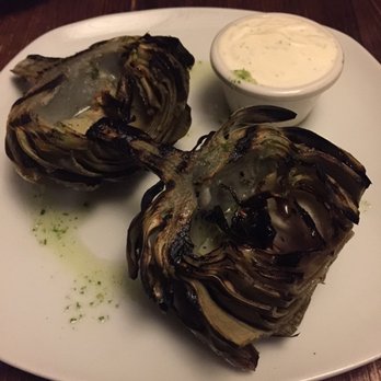 The Bistro - Artichoke w yummy dill lemon dip - Seafood Near Me - Kilauea, Hawaii
