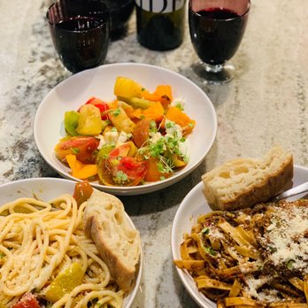 Cacio - Caprese salad, and two Yummy Vegetarian pasta dishes. - Italian Near Me - Sacramento, California