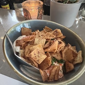 Moona - Eggplant Fatteh - Mediterranean Near Me - Cambridge, Massachusetts